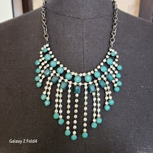 Elegant Turquoise Statement Necklace
